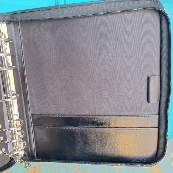 Leather Binder Daytimer Journal Day Planner Zipper Notebook Holder Folder Attach - Picture 3 of 16